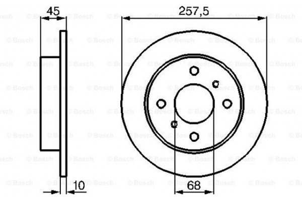 Bosch Δισκόπλακα - 0 986 478 564