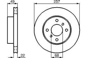 Bosch Δισκόπλακα - 0 986 478 567