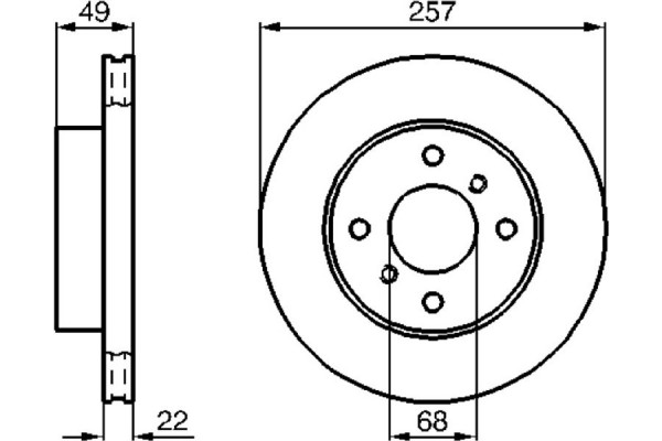 Bosch Δισκόπλακα - 0 986 478 567