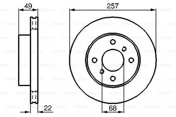 Bosch Δισκόπλακα - 0 986 478 567