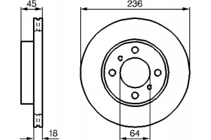 Bosch Δισκόπλακα - 0 986 478 572