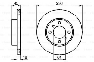 Bosch Δισκόπλακα - 0 986 478 572