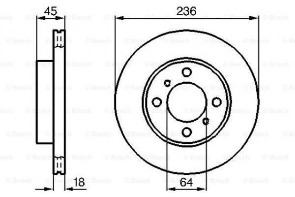 Bosch Δισκόπλακα - 0 986 478 572