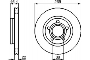 Bosch Δισκόπλακα - 0 986 478 574