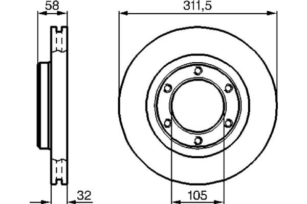 Bosch Δισκόπλακα - 0 986 478 580