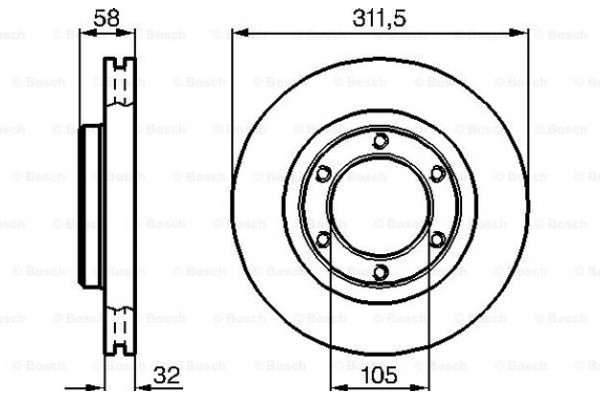 Bosch Δισκόπλακα - 0 986 478 580