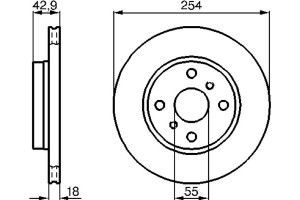 Bosch Δισκόπλακα - 0 986 478 585