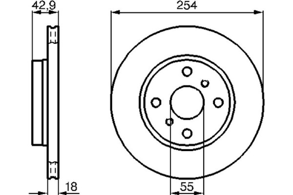 Bosch Δισκόπλακα - 0 986 478 585