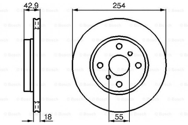 Bosch Δισκόπλακα - 0 986 478 585