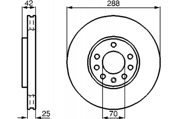 Bosch Δισκόπλακα - 0 986 478 588