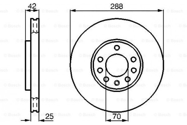 Bosch Δισκόπλακα - 0 986 478 588