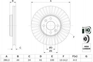 Bosch Δισκόπλακα - 0 986 478 590