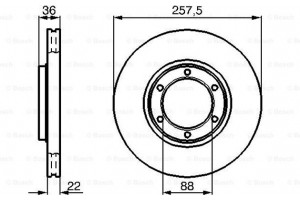 Bosch Δισκόπλακα - 0 986 478 596