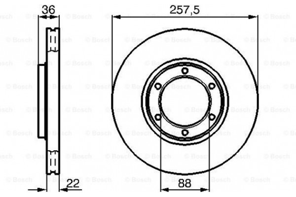 Bosch Δισκόπλακα - 0 986 478 596