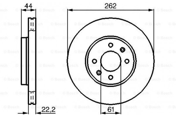 Bosch Δισκόπλακα - 0 986 478 598