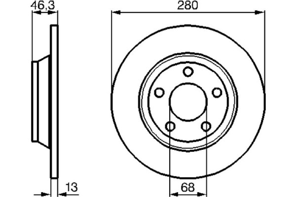Bosch Δισκόπλακα - 0 986 478 615
