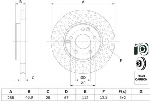 Bosch Δισκόπλακα - 0 986 478 624