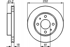 Bosch Δισκόπλακα - 0 986 478 650