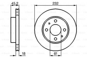 Bosch Δισκόπλακα - 0 986 478 650
