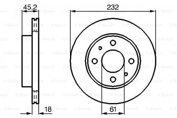 Bosch Δισκόπλακα - 0 986 478 650