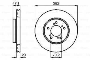 Bosch Δισκόπλακα - 0 986 478 667