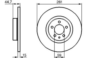 Bosch Δισκόπλακα - 0 986 478 668