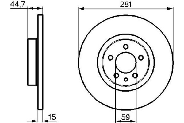 Bosch Δισκόπλακα - 0 986 478 668