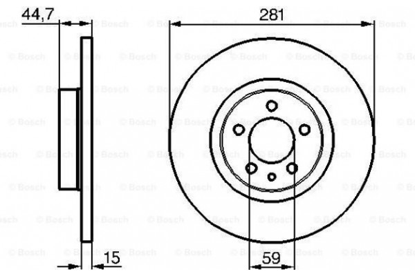 Bosch Δισκόπλακα - 0 986 478 668