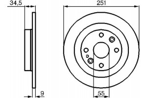 Bosch Δισκόπλακα - 0 986 478 701
