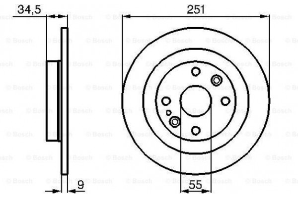 Bosch Δισκόπλακα - 0 986 478 701