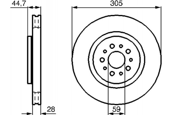 Bosch Δισκόπλακα - 0 986 478 711