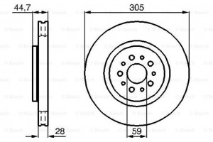 Bosch Δισκόπλακα - 0 986 478 711