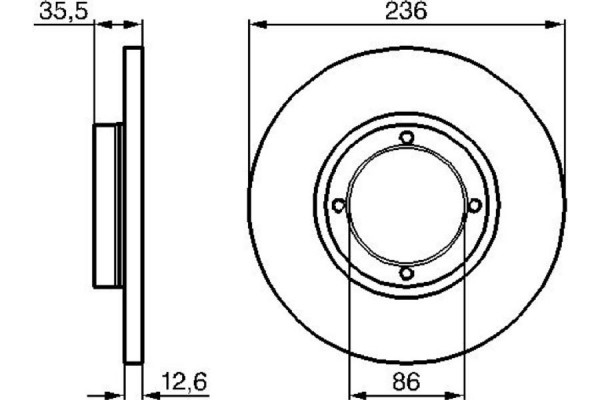 Bosch Δισκόπλακα - 0 986 478 712