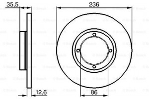 Bosch Δισκόπλακα - 0 986 478 712