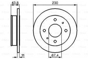 Bosch Δισκόπλακα - 0 986 478 727