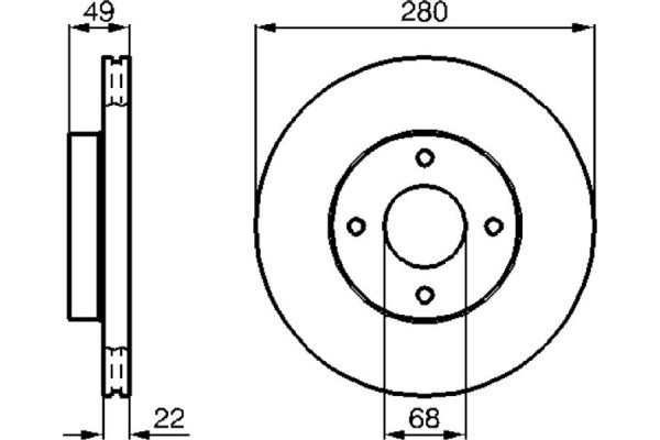 Bosch Δισκόπλακα - 0 986 478 728