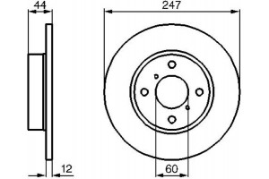 Bosch Δισκόπλακα - 0 986 478 729