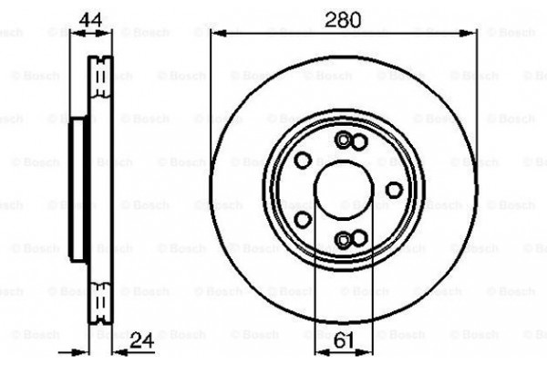 Bosch Δισκόπλακα - 0 986 478 734