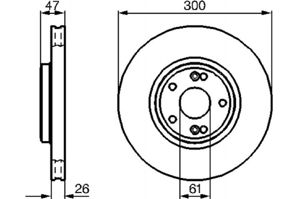 Bosch Δισκόπλακα - 0 986 478 743