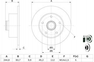 Bosch Δισκόπλακα - 0 986 478 759