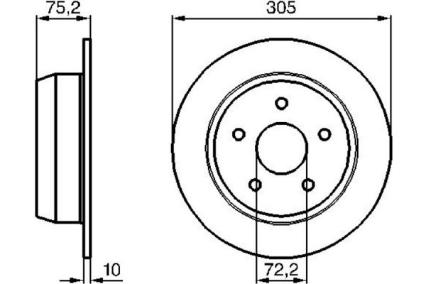 Bosch Δισκόπλακα - 0 986 478 771