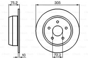 Bosch Δισκόπλακα - 0 986 478 771
