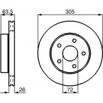 Bosch Δισκόπλακα - 0 986 478 772