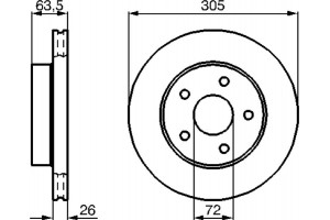 Bosch Δισκόπλακα - 0 986 478 772