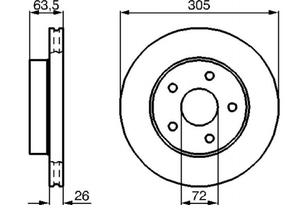 Bosch Δισκόπλακα - 0 986 478 772