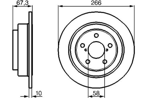 Bosch Δισκόπλακα - 0 986 478 799