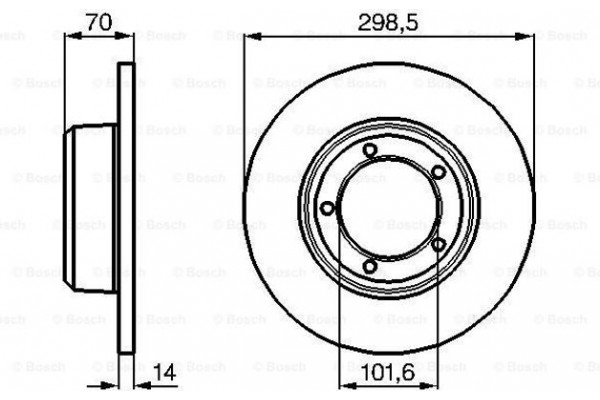 Bosch Δισκόπλακα - 0 986 478 827