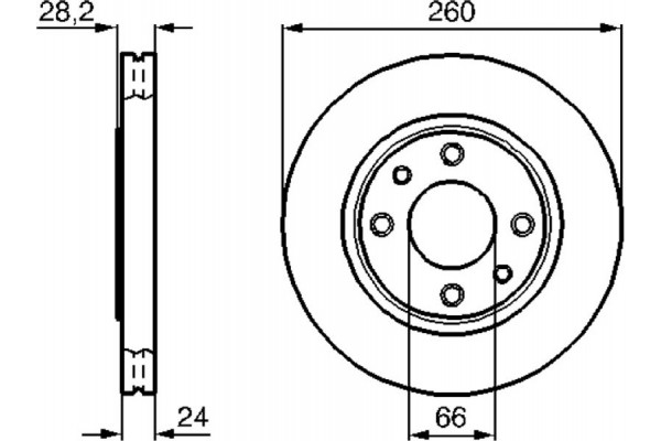 Bosch Δισκόπλακα - 0 986 478 830