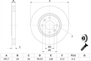 Bosch Δισκόπλακα - 0 986 478 831
