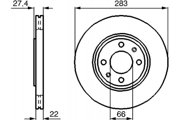 Bosch Δισκόπλακα - 0 986 478 834